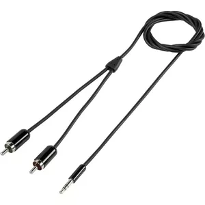 SpeaKa Professional SP-7870484 аудио кабель 1,5 m 2 x RCA 3,5 мм Черный