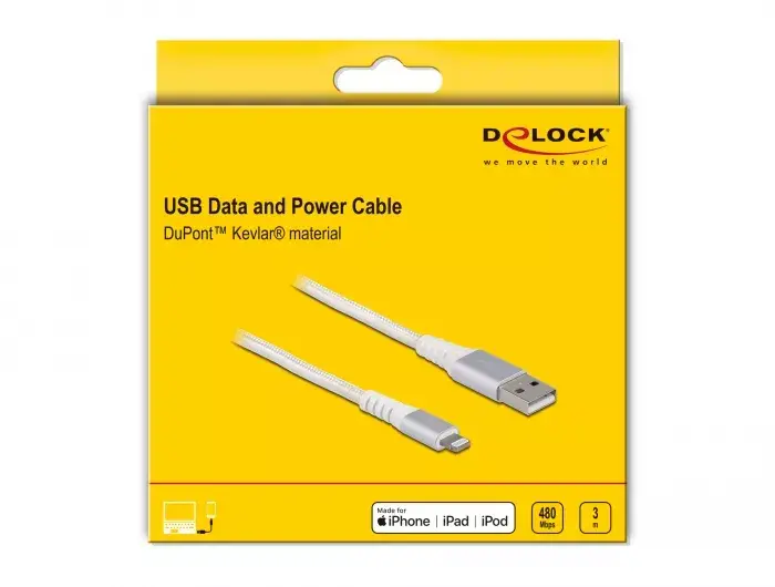 Кабель USB DeLOCK 3 м Lightning Photo 3