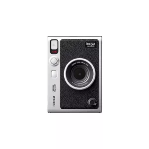 Momentuzņēmumu kamera Fujifilm Instax Mini Evo — 1/5" CMOS 2560×1920, 3" TFT, slēdzis 1/8000–0,25 s, iebūvēta zibspuldze, 285 g, sudraba/melna