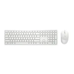 Беспроводная клавиатура и мышь Dell Pro KM5221W полноразмерная QWERTY US International белая