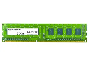 2-Power 8GB DIMM Memory DDR3 1600 MHz 240-pin Green