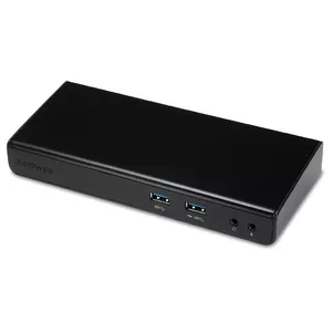 2-Power USB 3.0 Dual Display Docking Station, Black, 5 Gbit/s, Ethernet 10/100/1000 Mbit/s