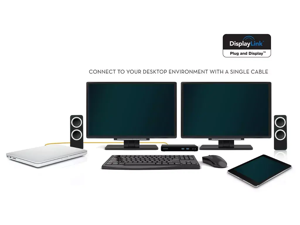 2-Power USB 3.0 Dual Display dokstacija Photo 4