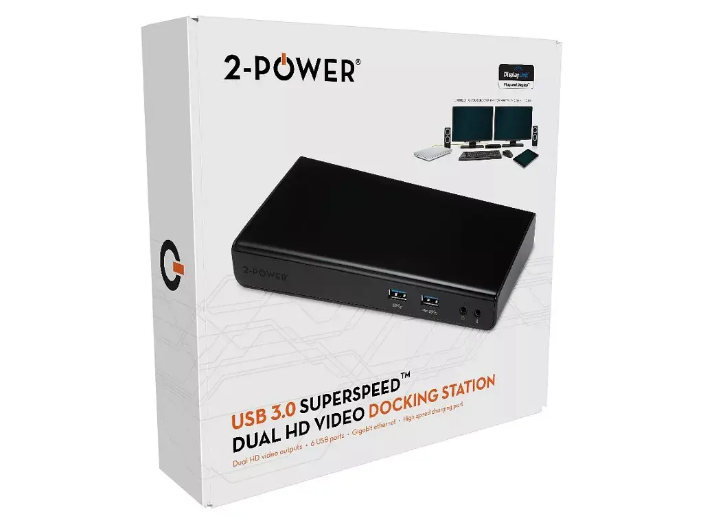 2-Power USB 3.0 Dual Display dokstacija Photo 5