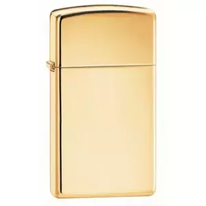 Flame kitchen lighter Zippo Slim Piezo Brass