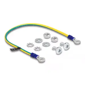 Ground cable DeLOCK 66866 30 cm Blue Yellow