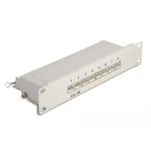 DeLOCK 10" Patch Panel 8 port Cat.6A 1U grey