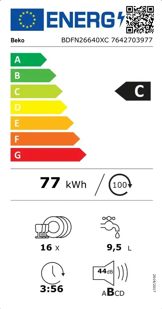 Beko BDFN26640XC trauku mazgājamā mašīna Photo 3