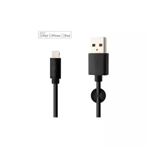 USB-A to Lightning fixed data and charging cable FIXED FIXD-UL-BK, MFi, 20W, 1 m, black