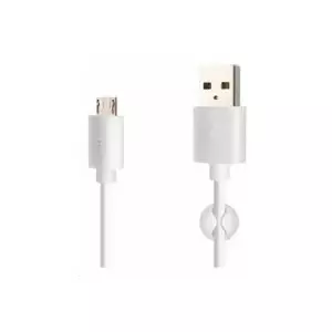 Стационарный кабель для передачи данных и зарядки, USB-A -&gt; micro USB, 20 Вт, длина 2 м, белый