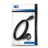 ACT Powercord mains connector CEE 7/7 male angled Photo 4