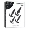 Набор анальных плагов Addicted Toys Silicone Black — 4 шт. Photo 11