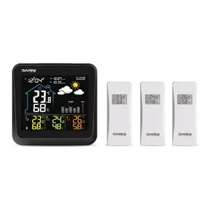 Weather Station GARNI 502 Black White Indoor Outdoor Thermometer Hygrometer Barometer