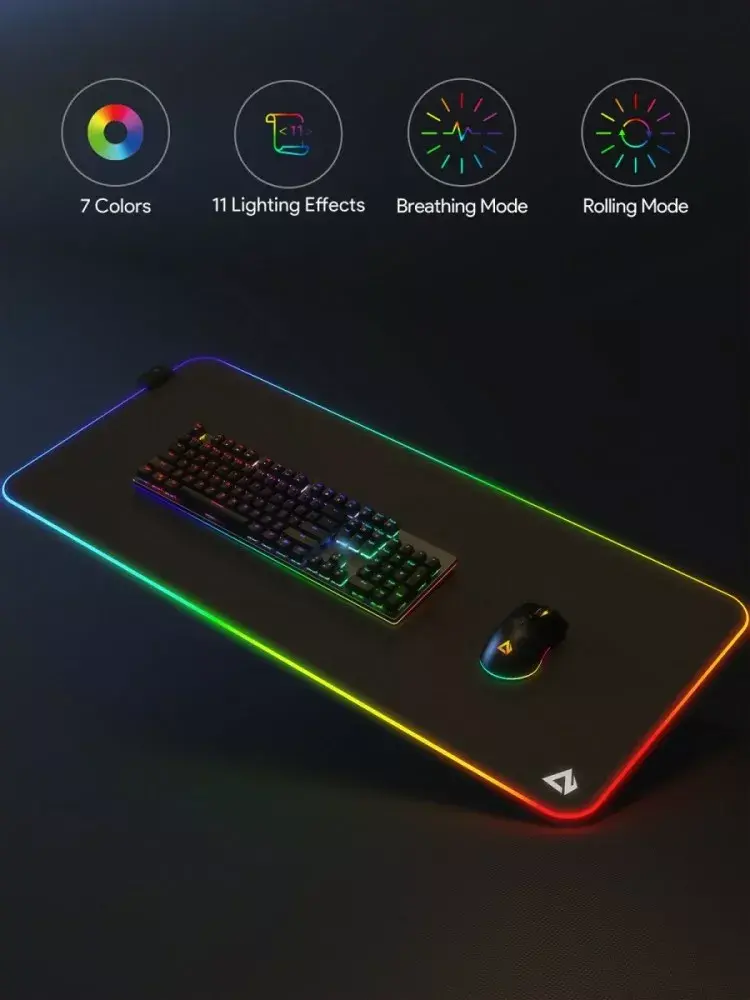 Aukey KM-P7 RGB XXL spēļu peles paliktnis Photo 5