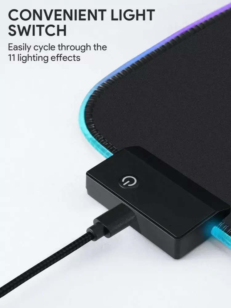 Aukey KM-P7 RGB XXL spēļu peles paliktnis Photo 10