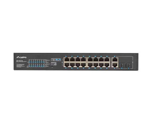 LANBERG RSFE-16P-2C-250 nevadāms 18 portu Gigabit slēdzis Photo 2