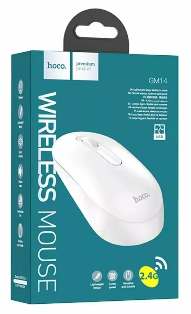 HOCO GM14 беспроводная мышь 2.4 ГГц 1200 DPI Photo 4