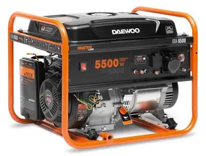 Daewoo GDA 6500 Petrol Engine-Generator 5000 W 230 V 30 L Orange Black