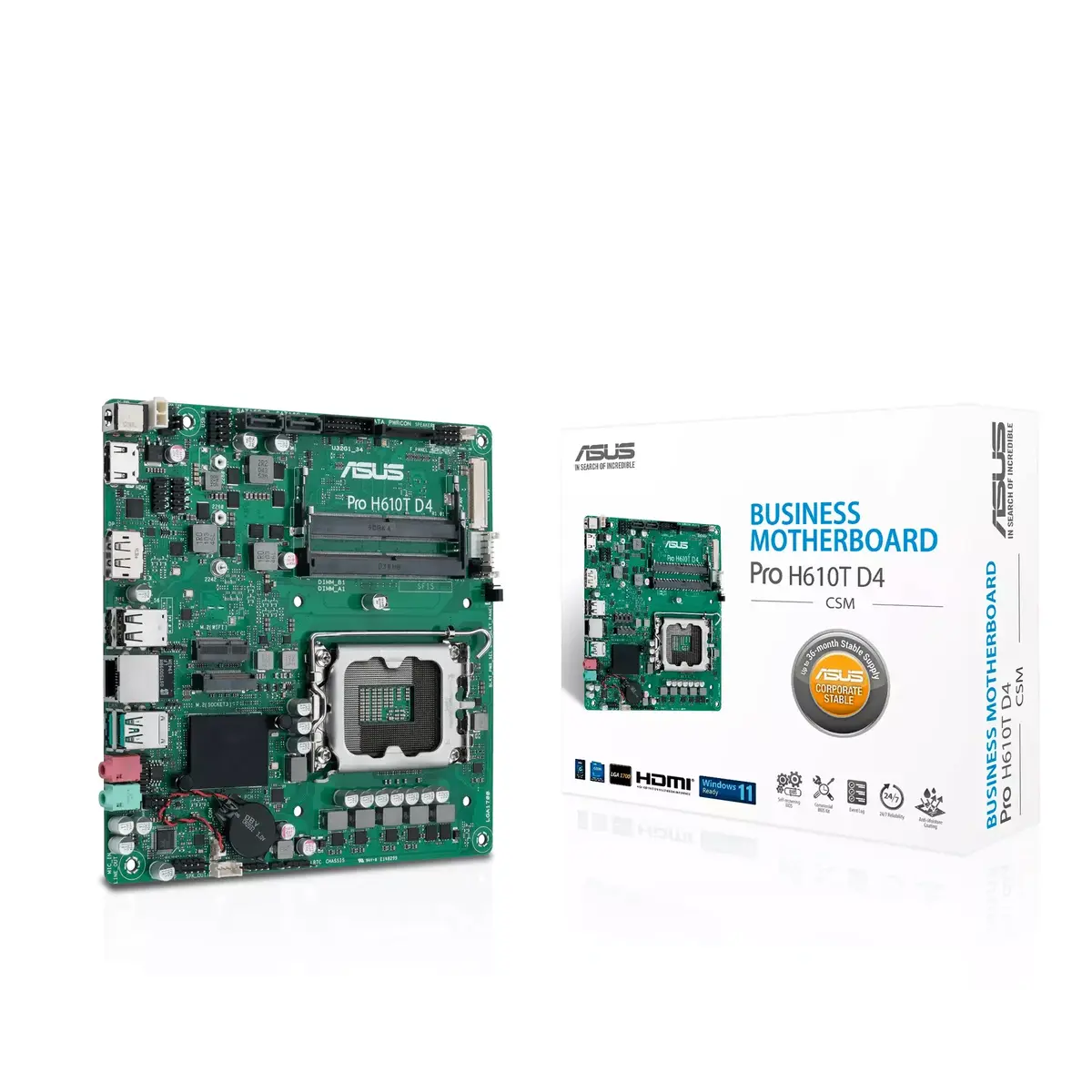 Материнская плата ASUS Pro H610T D4-CSM, 90MB1AM0-M0EAYC Photo 3