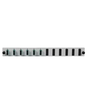Patch panel accessory EFB Elektronik SB-FP-6SC-D-V-OM4 — rack mount 1U, 432×13×43.5 mm, grey