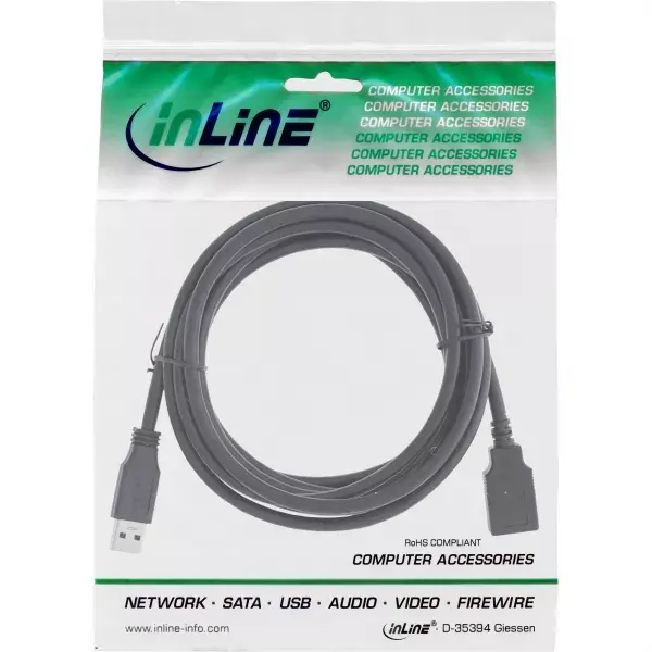 InLine USB 3.2 Gen 1 A–A pagarinājuma kabelis 2 m, 50 gab. Photo 4