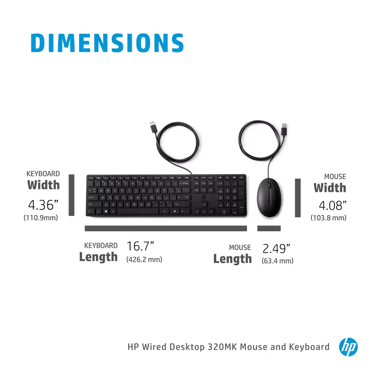 Мышь HP Desktop 320MK Photo 5