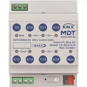 Шлюз DALI MDT SCN-DA642.04 2×64 канала, 4TE модуль для DIN-рейки