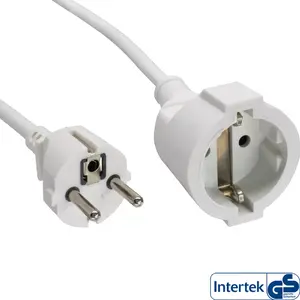 Удлинитель InLine белый 1.5м CEE7/7 H05VV-F3G