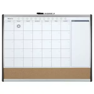 Magnetic Monthly Organiser Combi Board NOBO 585x430 mm, magnetic accessory, 680 g, black/brown/grey/silver