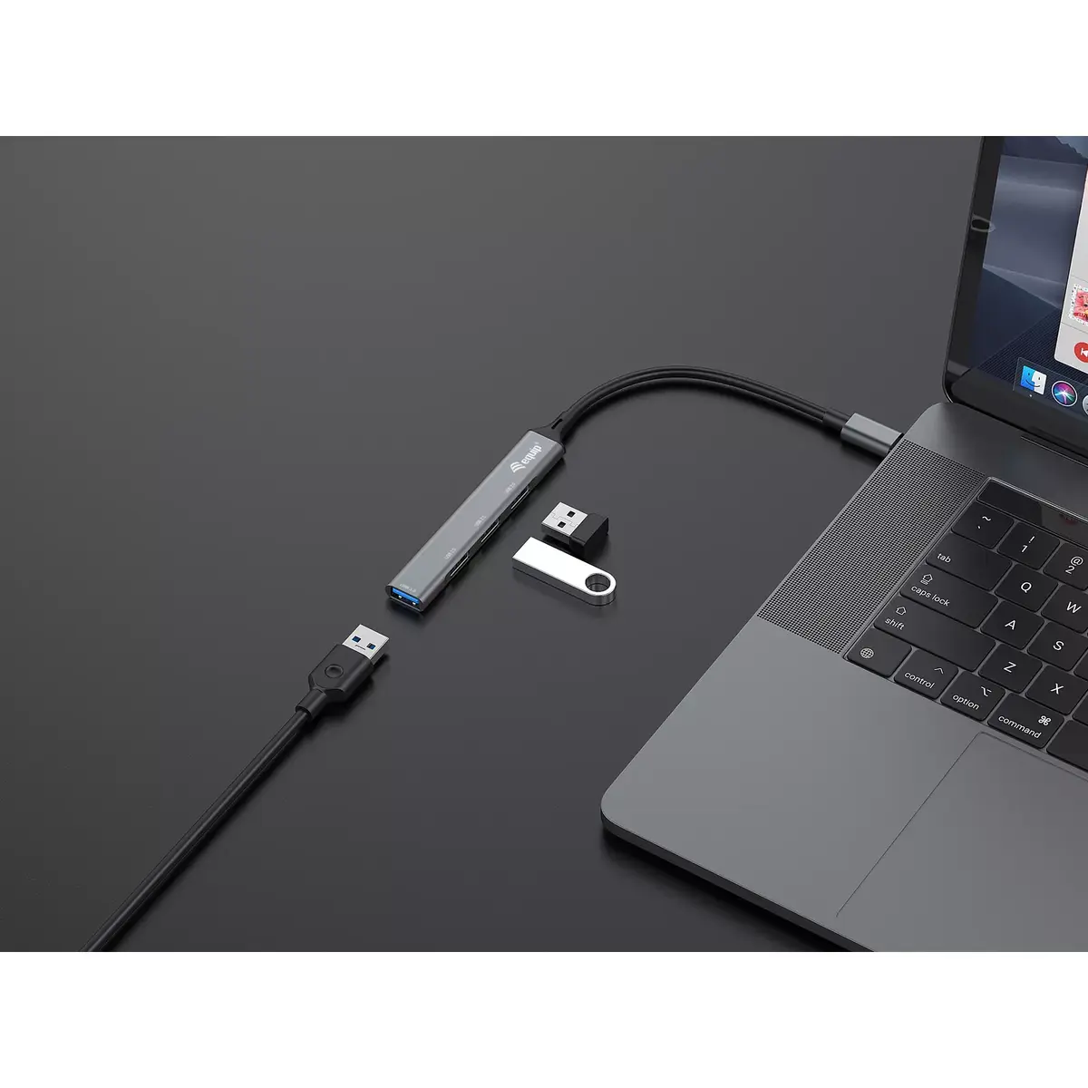 USB Hub Equip 4-Port USB 3.0/2.0 Hub USB-C Photo 3