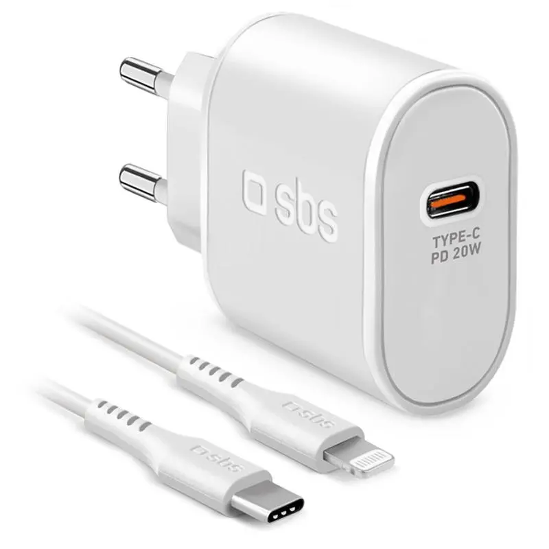 Mobilā ierīce lādētājs SBS TETRKITPD20LIGW Ātrā