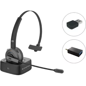 Conceptronic POLONA03BDA austiņas un brīvroku komplekts Birojs / zvanu centrs Bluetooth Uzlādes statīvs Melns