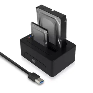 ACT 2.5" and 3.5" SATA dual HDD/SSD docking station USB 3.2 Gen1