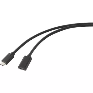 USB cable Renkforce RF-4755220 USB 3.2 Gen 2 1m USB C Black