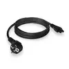 ACT Powercord strāvas savienotājs CEE7/7 vīriešu leņķis C5 Photo 3