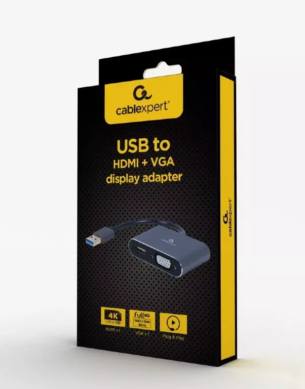 USB grafikas adapteris Cablexpert A-USB3-HDMIVGA-01 Photo 2