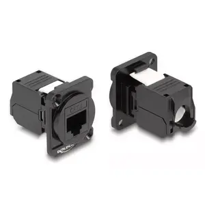 DeLOCK D-Type Модуль RJ45 Cat.6 female to LSA female Черный 87816