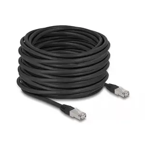Сетевой кабель DeLOCK RJ45 Cat.6A 20м Черный
