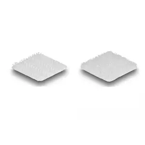 DeLOCK Hook-and-loop dots square self-adhesive 64 pieces white