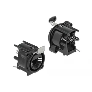 DeLOCK D-Type Модуль RJ45 разъем для пайки Черный Женский 25мм