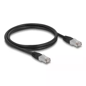 Сетевой кабель DeLOCK RJ45 Cat.6A S/FTP 1м черный