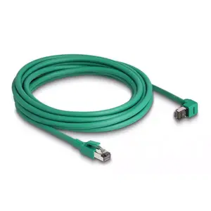 DeLOCK RJ45 Сетевой Кабель PROFINET SF/UTP 90° угловой 5 м зеленый