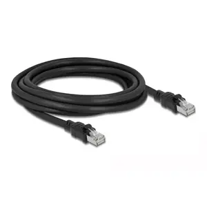 Network cable DeLOCK RJ45 Cat.6A F/UTP 3m Black