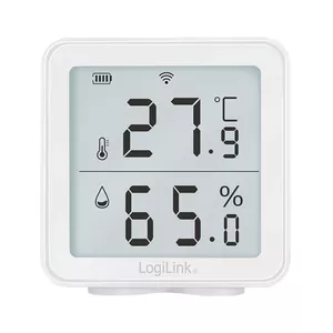 LogiLink SC0116 Hygrometer Psychrometer Indoor Electronic White Digital