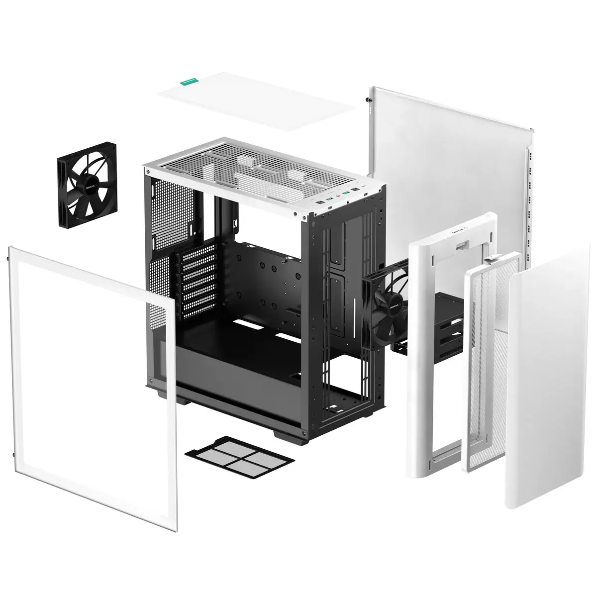 Корпус DeepCool CK500 Midi Tower White Photo 14