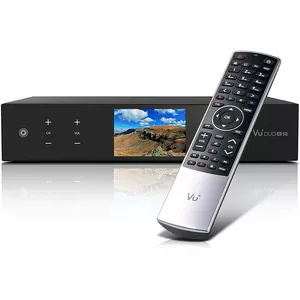 VU+ Duo 4K SE BT FBC Twin PVR 1xS2X/C melns 1xDVB-S2X&/1xDVB-C FBC Twin Tuner PVR BT