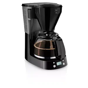 Drip coffee maker MELITTA Easy Timer semi-auto, 1.25 L water tank, 10 cups, black