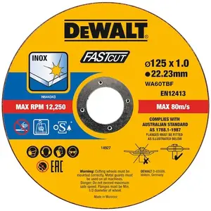 Отрезной диск DeWALT DT20540-QZ Плоский центр для Железа Металла Нержавеющей стали