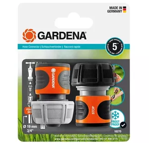 Соединитель для шланга Gardena 18275-20 Черный Оранжевый 2 шт