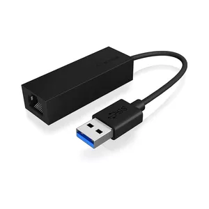 ICY BOX USB 3.0 A-Type to RJ-45 Ethernet port Wired Connectivity 1000 Mbit/s Black